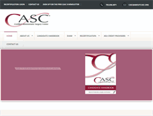 Tablet Screenshot of aboutcasc.org